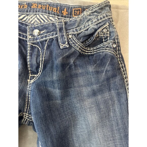 Women’s Rock Revival Elaina Easy Boot Jeans 28 - Picture 6 of 11